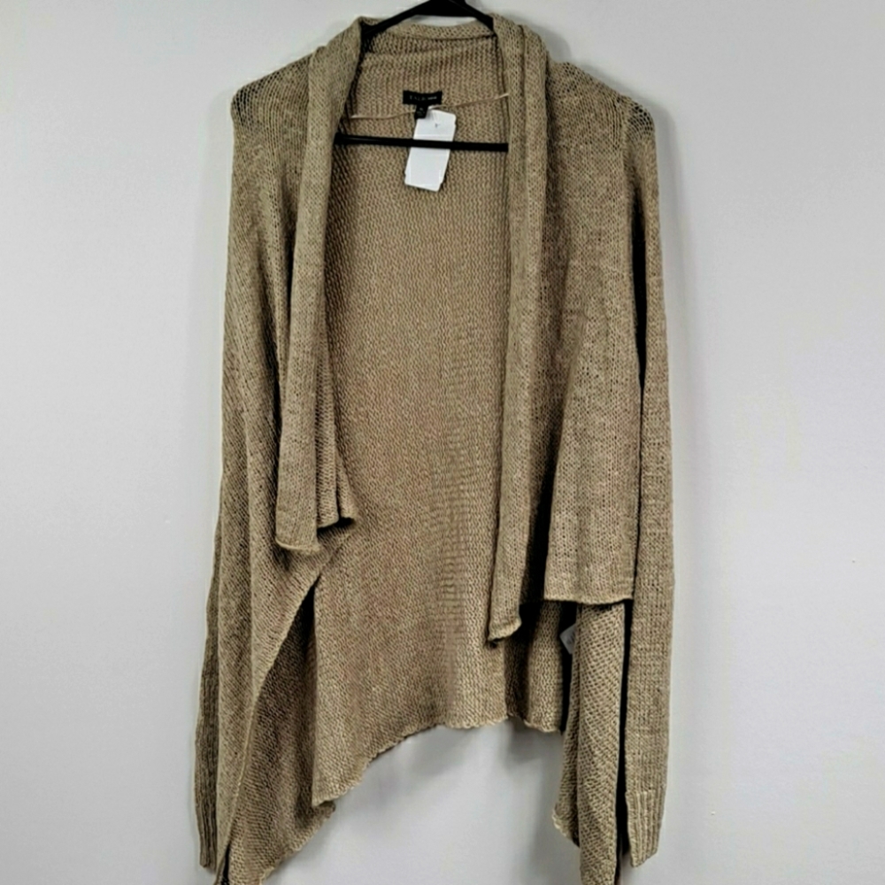 NWT! Talbots Open Cardigan Tan